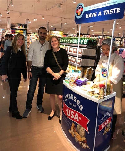 USDEC staff at a Middle East cheese promotion activity.